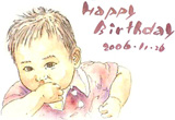 子供似顔絵